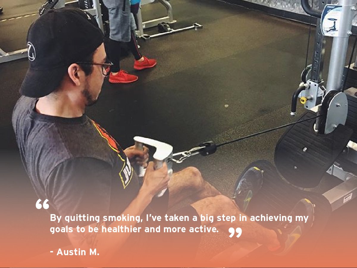 EnoughWithPuff's tweet photo. Austin M. took our challenge to quit… and it sounds like he couldn’t be prouder of his decision. WTG, Austin! https://t.co/aAEXkbF0GM