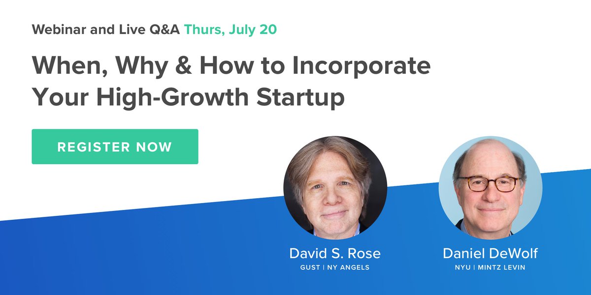 gustly's tweet photo. Only 15 minutes until our #LaunchWebinar "When, Why, & How to Incorporate Your High Growth Startup!" Sign up: https://t.co/YPwJbS8EQe https://t.co/TXCRFBLOVs