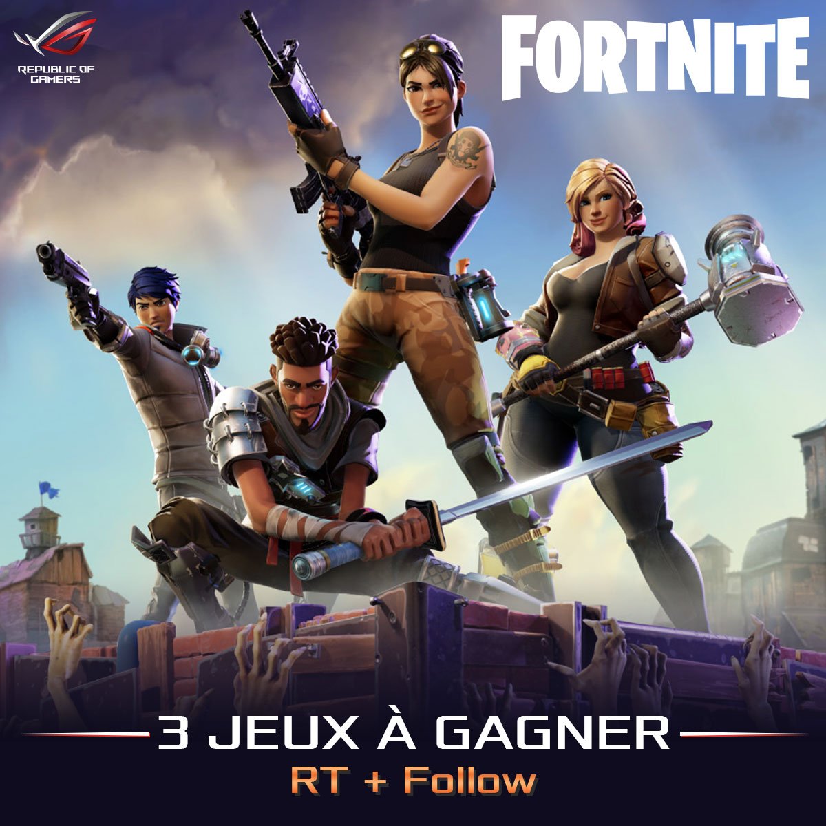 ASUS_ROG_FR's tweet photo. #Concours 3 jeux Fortnite à gagner pour le lancement du jeu!
RT+Follow @asus_rog_fr
📺Suivez le direct d'@alexclicktv https://t.co/uXuZnhGQOQ https://t.co/IWYZvkH84P