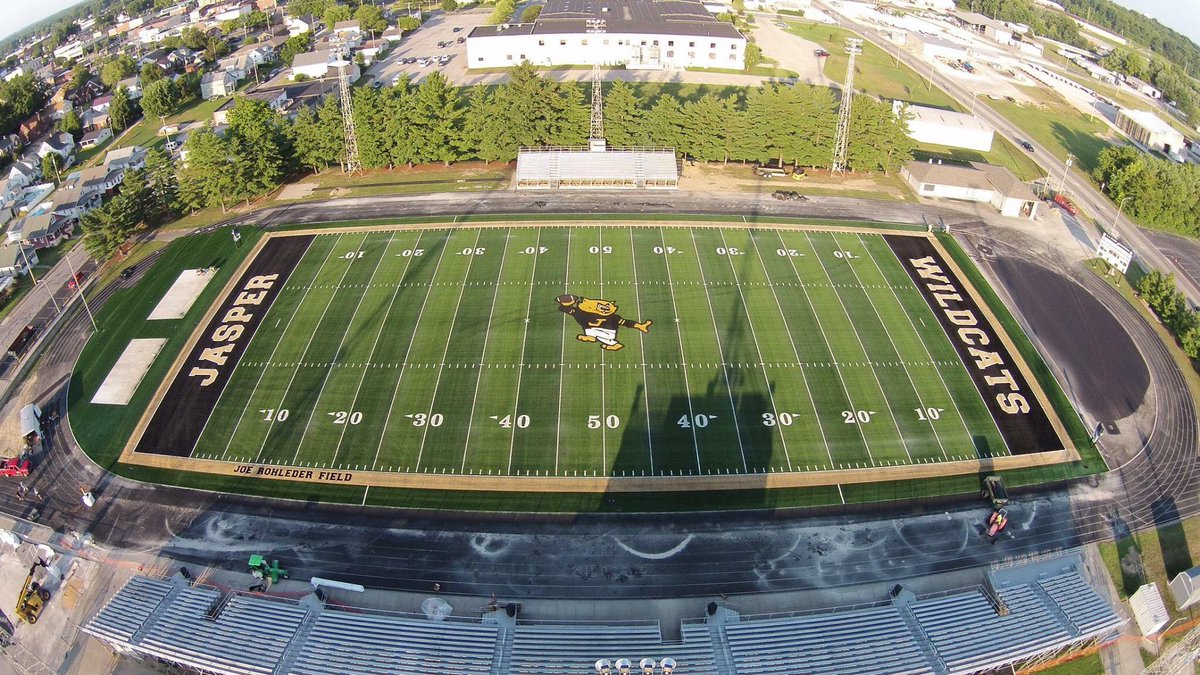 Final Touches For New Turf At <a href="/JasperWildcats/">JHS</a> Alumni Stadium
newsnowdc.com/2017/07/20/cre…