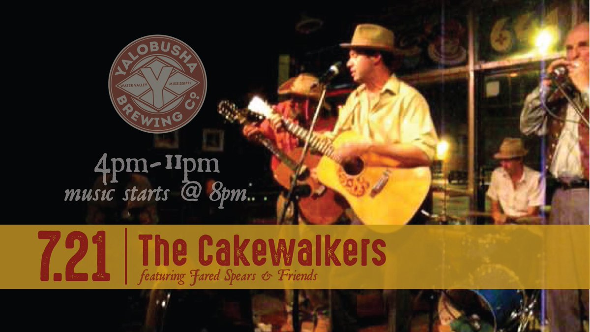 Friday, July 21st: The Cakewalkers (Jared Spears &amp; Friends) starting at 8pm. @BitsArcade is always open when we are!