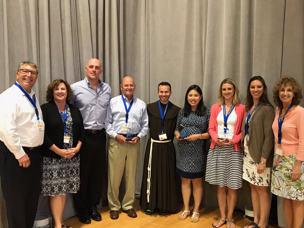 kelt303's tweet photo. Honored to be part of this amazing group doing awesome work on campus to help students grow #ASACCU2017 Mission Integration Award TY @ASACCU https://t.co/CBCXT9mZv2