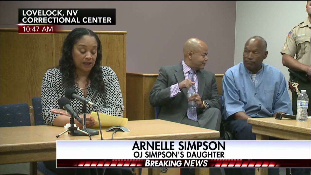 FoxNews's tweet photo. Arnelle Simpson: "No one really knows how much we've been through." #OJSimpsonParole https://t.co/VGwY3DgQPI https://t.co/msnWzfqQH1