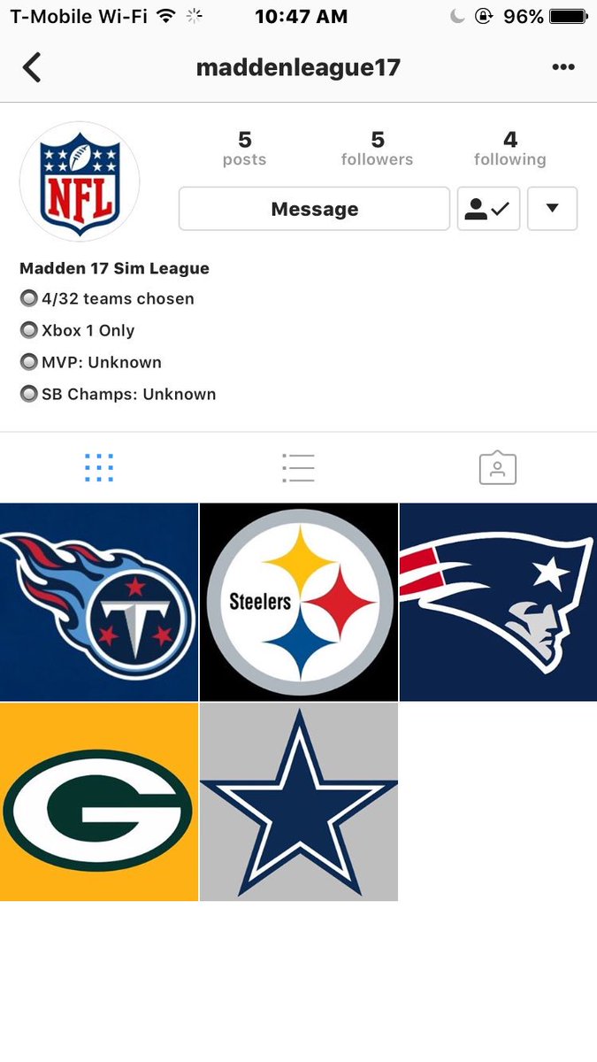 PrimePacker's tweet photo. IF YOU WANT IN MADDEN LEAGUE DM THIS ACCOUNT ON INSTA https://t.co/WX6MWi0JQL