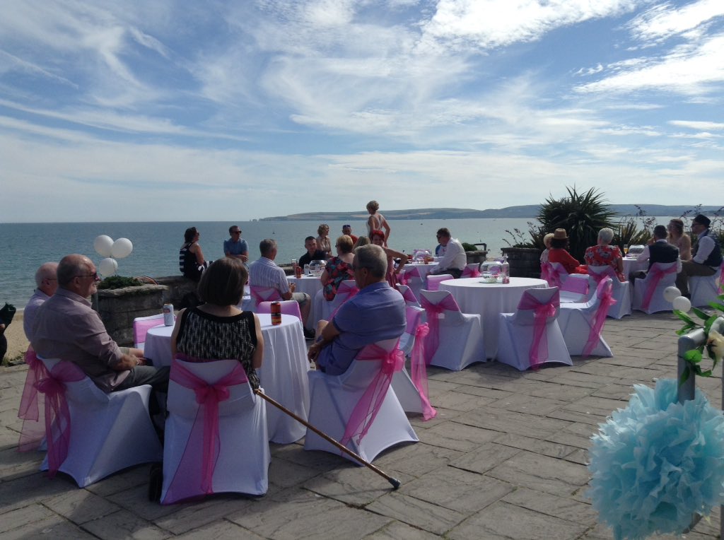 ClaretEvents's tweet image. Such a perfect location for our 2nd wedding of the weekend. Superb views, chilled vibe and great food #dorsetcaterer