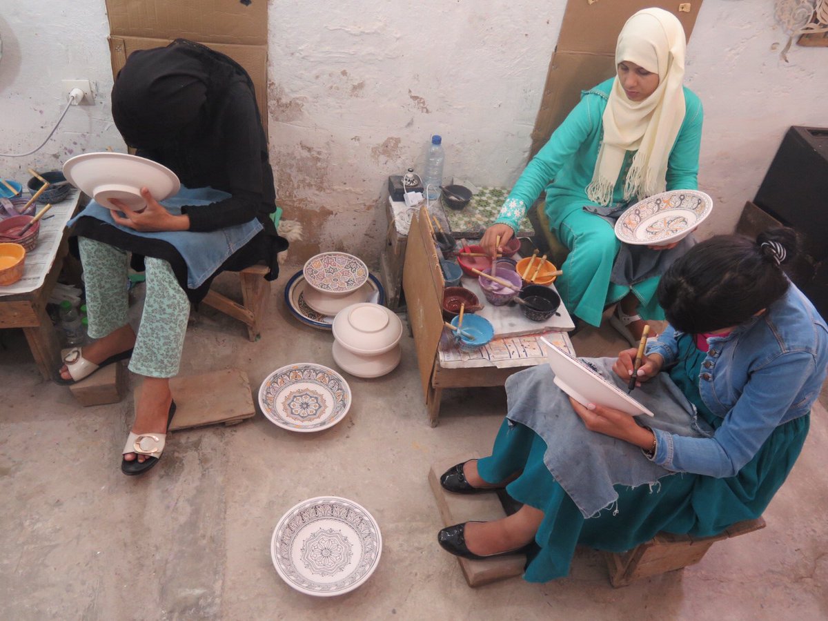 Watched some locals make pottery today! Their kiln is a little different than the one at Warren... #morocco