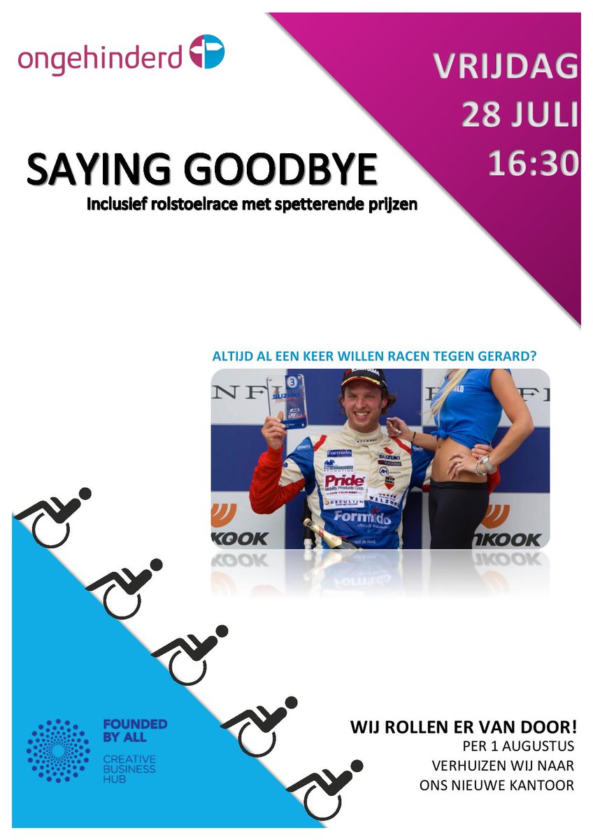 .<a href="/ongehinderd/">Ongehinderd</a> vertrekt en geeft een feestje bij onze maandelijkse borrel. Kom je ook? Meld je aan via redactie@foundedbyall.com.