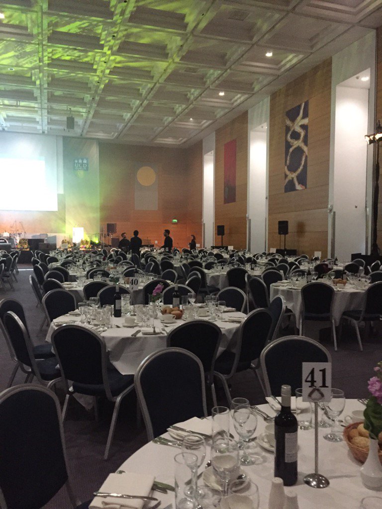 dq_comm's tweet photo. All ready for the #ISAG2017 gala dinner @UCDconference with @KnightsCatering @MCIDublin with @hayley_MCI https://t.co/us6jaqK9kn