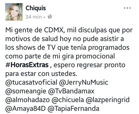 ChiquisMusic's tweet photo. Perdón Amigos
@tucasatvoficial @JerryNuMusic @someangie @TvBandamax @almohadazo @chicuela @lazperingrid  @Amaya84D @TapiaFernanda https://t.co/l3Vk43UelG