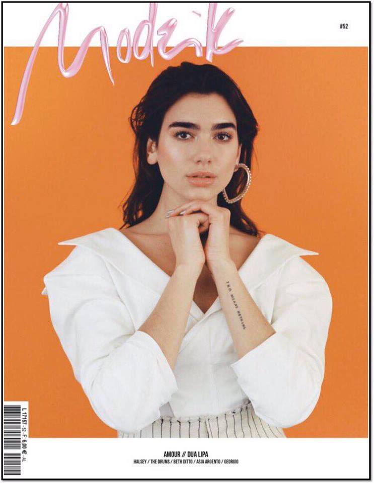 NT_Musicales's tweet photo. #DuaLipa es la nueva portada de la revista '#Modzik' https://t.co/GAgVWOoUga