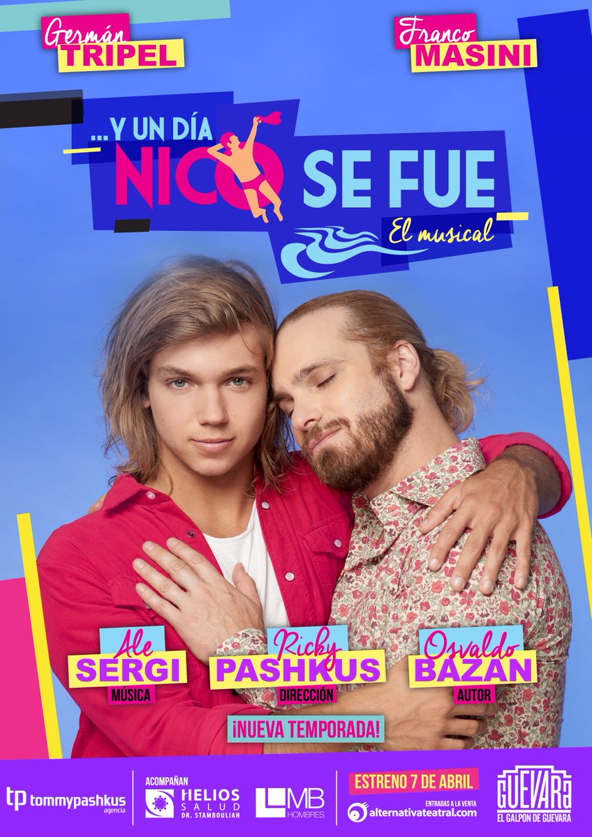 Che!!!!!!!! Como vienen para el reestreno de mañana? <a href="/YUDNSF/">Y un día Nico se fue</a> <a href="/francomasini/">Franco Masini</a> 
<a href="/tripA_germAn/">GermanTripaTripel</a> 
<a href="/osvaldobazan/">OB</a> 
<a href="/AlejandroSergi/">#AleSergi</a>