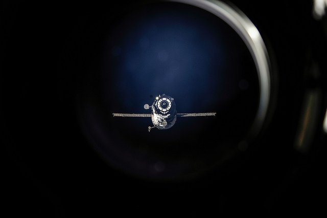 Space_Station's tweet photo. The unpiloted Russian Progress 66 cargo craft, loaded with trash, left station after 5 months at 1:46 p.m. ET today: https://t.co/zaSvmLhCgG https://t.co/Uhty0XHHYU