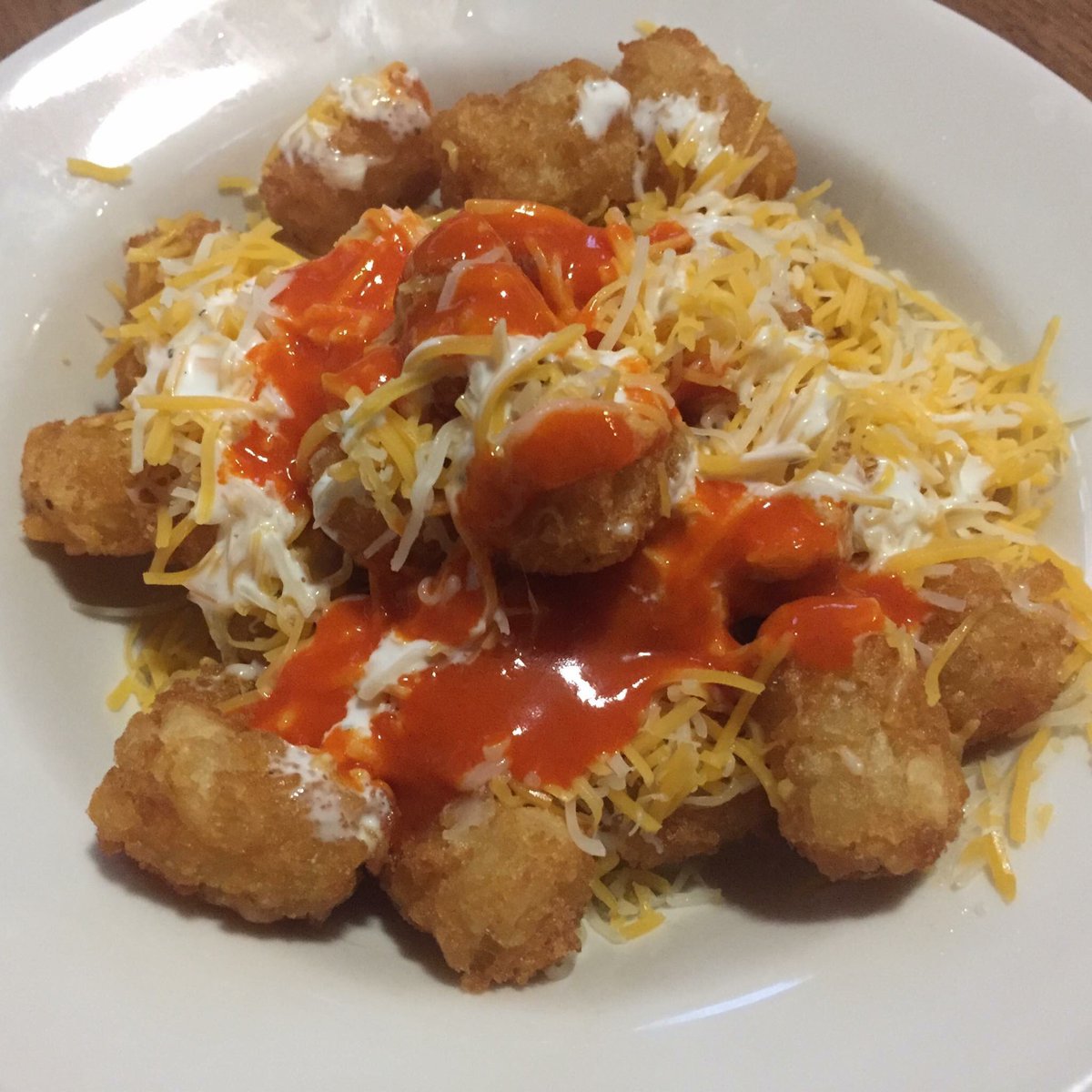 shootersmadison's tweet photo. Our cheesy buffalo tater tots are on special for $4.99, today! https://t.co/Gmn1xRLW4p
