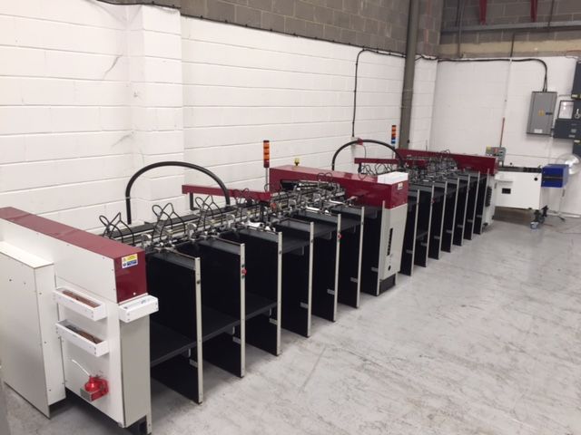 UKBookBinders's tweet photo. Her it is, the latest addition to the UKBB family! Our new 14 station Flat Bed Col-Tec Collator #PrintFinishing https://t.co/1fpJerLZNv