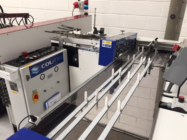 UKBookBinders's tweet photo. Her it is, the latest addition to the UKBB family! Our new 14 station Flat Bed Col-Tec Collator #PrintFinishing https://t.co/1fpJerLZNv