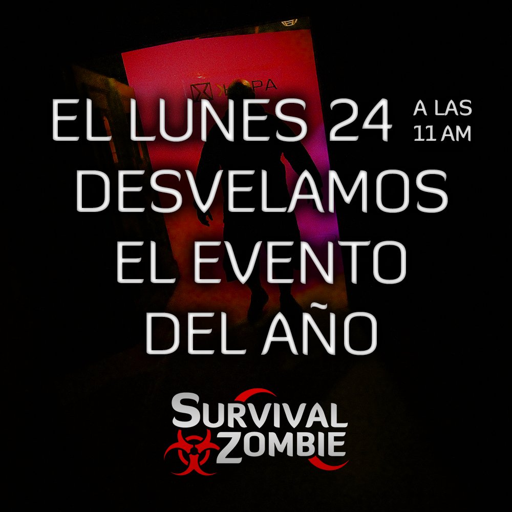 SurvivalZombie's tweet photo. El lunes os daremos la noticia... ¿quién se atreve a adivinar lo que será?
#somosWRG https://t.co/MoUKNJud2d