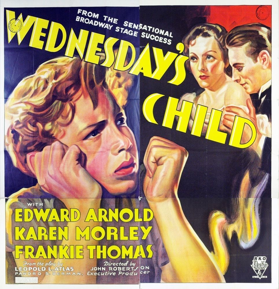 CHANNINGPOSTERS's tweet photo. A 1934 #childstar #sixsheet #movieposter on #EBAY: Wednesday's Child starring Frankie Thomas and Karen Morley. https://t.co/IBUiq9vrqs https://t.co/mfCaLp7EI0