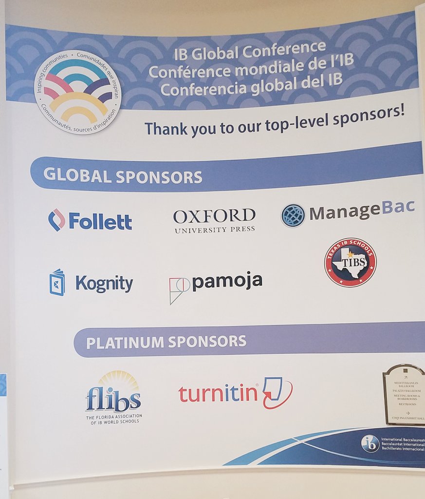 Turnitin's tweet photo. Are you at #IBGlobal? We are! Come visit our booth to learn about what is new with Turnitin! https://t.co/TwbISnZfZT