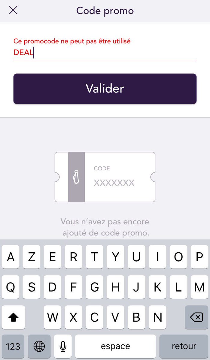 mstrmahou's tweet photo. Sympa le code promo qui ne fonctionne pas @ChauffeurPrive Vous avez une explication ? #VTC https://t.co/pF8QdeB7OE
