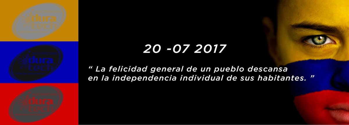 PDuratech's tweet image. Orgullosamente colombianos, celebra el día de la independencia con colores llenos de pasión #SoydeColombia #20deJulio #Colombia #Tricolor