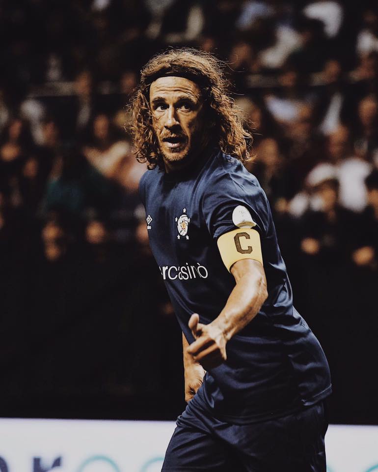 MotivacionesF's tweet photo. "Puyol metía la cara donde a cualquiera le daba miedo meter el pie" - Fraco Baresi. https://t.co/Drjy5DzroQ