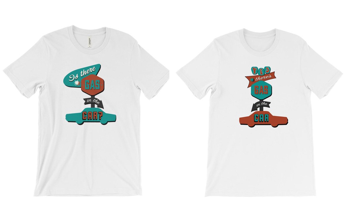 SteelyDanTrack's tweet photo. You need Steely Dan t-shirts! Check out companion "Is there gas in the car" / "Yes there's gas in the car" shirts  https://t.co/ptiAof4qZW https://t.co/310mFjB6E7