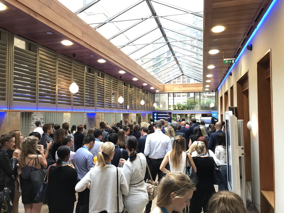 dchalmers's tweet photo. Great crowd gathered for the @cvent summer networking  tonight, hearing about our new Cvent Supplier Network venue sourcing #youandcvent https://t.co/dt8Fw0lFgQ