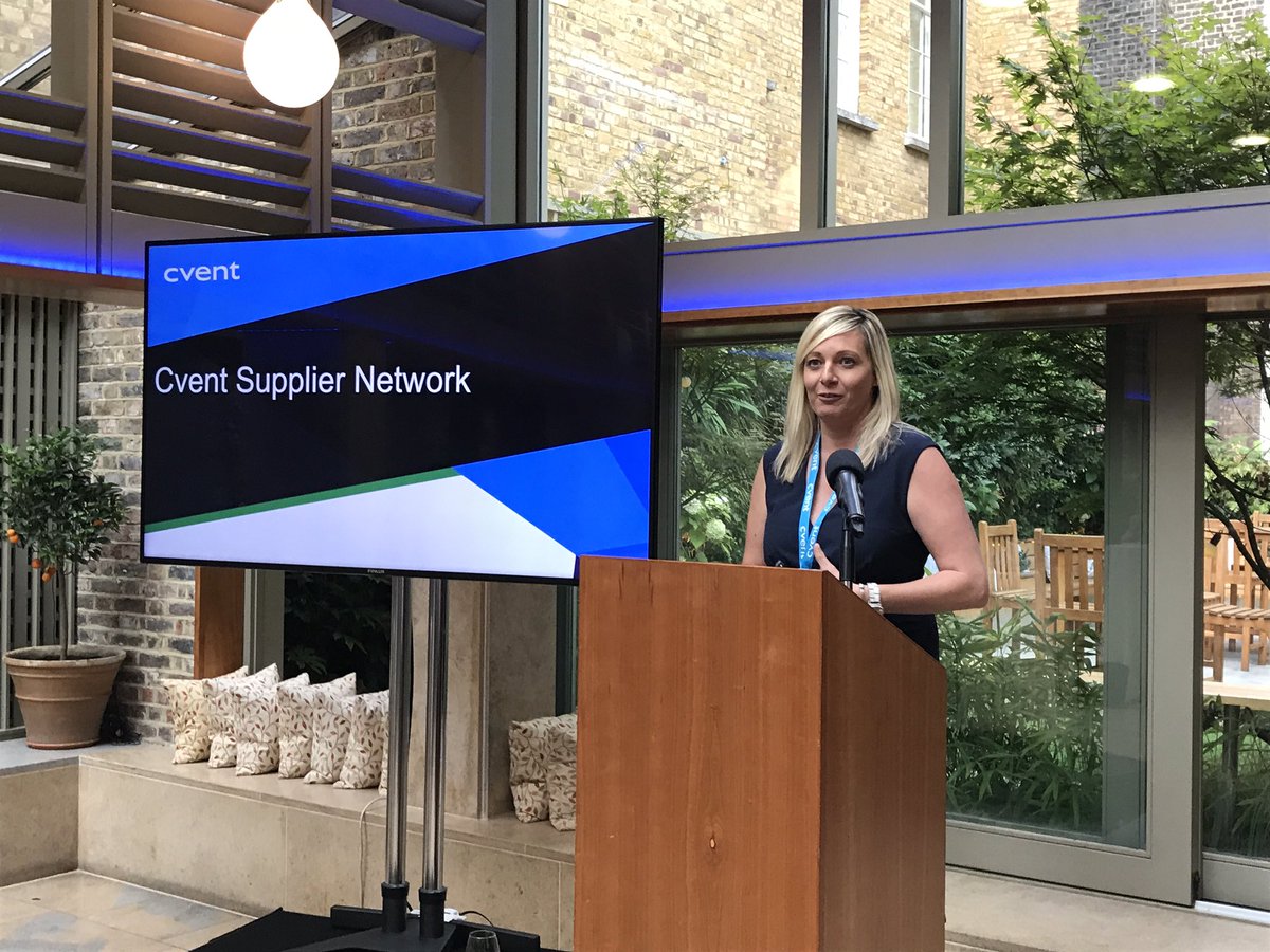 dchalmers's tweet photo. Great crowd gathered for the @cvent summer networking  tonight, hearing about our new Cvent Supplier Network venue sourcing #youandcvent https://t.co/dt8Fw0lFgQ
