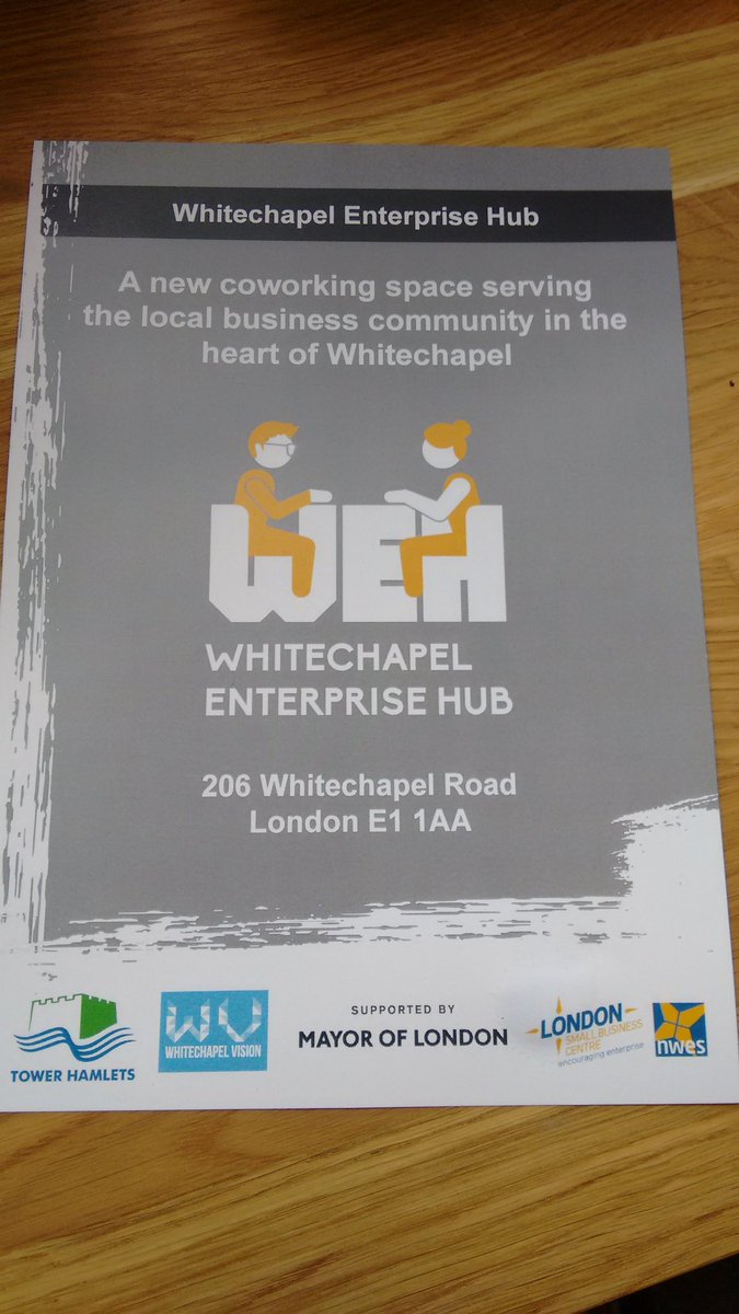 TowerHamletsNow's tweet photo. Launching Whitechapel Enterprise Hub with @MayorJohnBiggs @CllrJoshuaPeck @Nwes_Group Bringing 1st class business support &amp; working space https://t.co/CmU9seKnBW