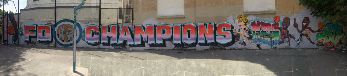 sodwee's tweet photo. #basketball #court🏀 Église Saint-Bernard rue #Charrière 75011 #Paris, #France.
#FDcrew #mural #streetart #graffiti #spraypaint #FDchampions https://t.co/2dv1abjIgt