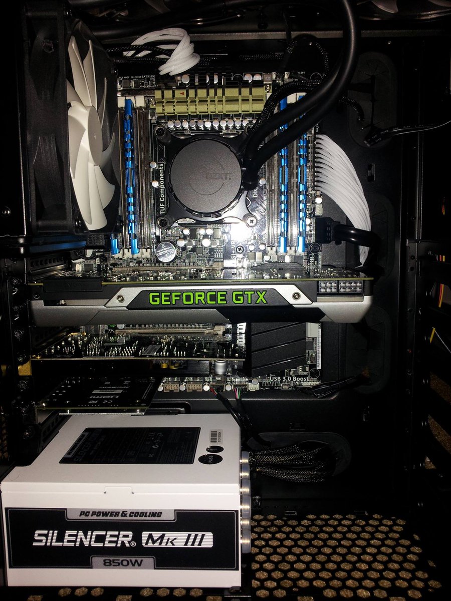 FirePowerPSU's tweet photo. Gaming Rig using PC Power &amp; Cooling's Silencer MK3S850 power supply!  Make sure your Gaming Rig is powered with one of these bad boys!!! https://t.co/oqGbAZCct9