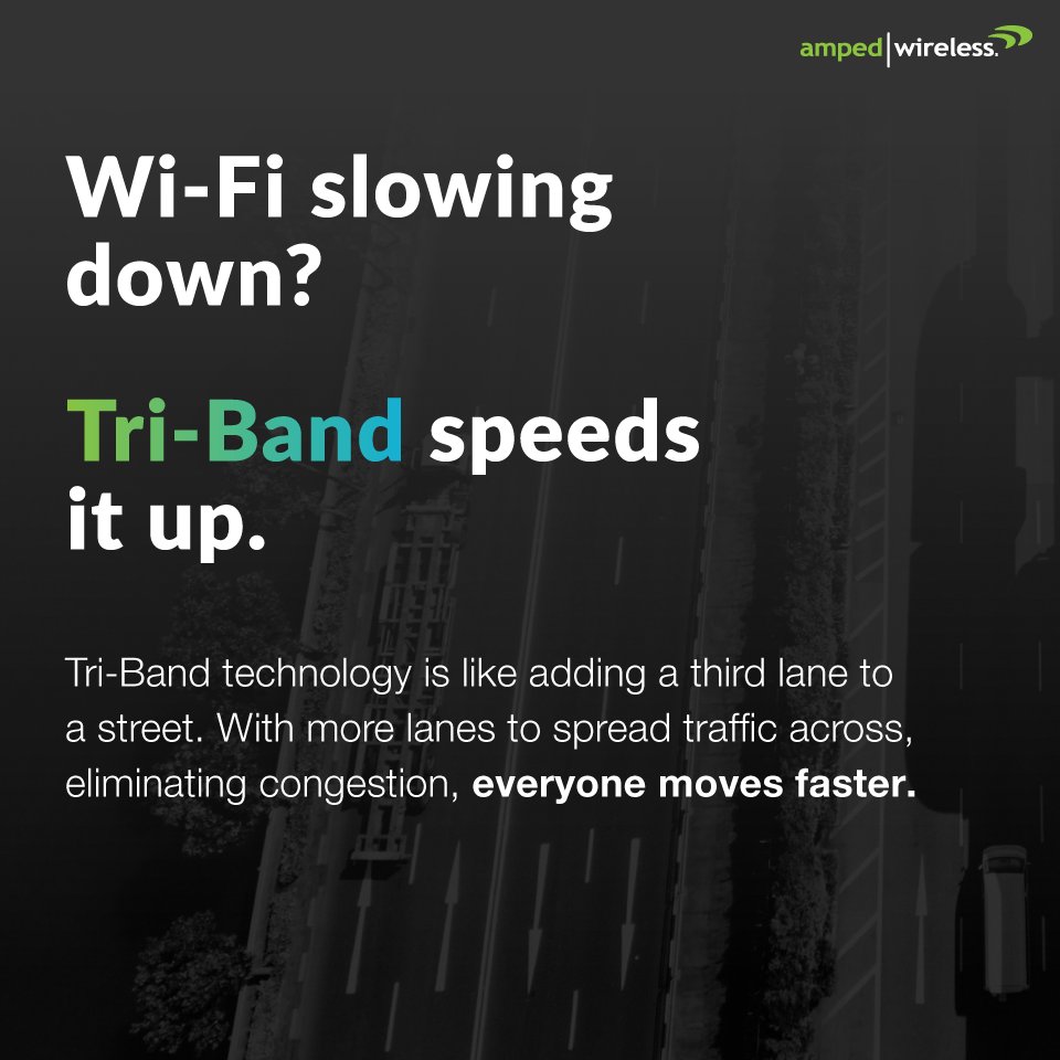 AmpedWireless's tweet photo. Tri-Band is a core feature of our HELIOS Router. Speed your Wi-Fi up with Tri-Band: https://t.co/qXwYjzWoTN https://t.co/r7SLWtD50b