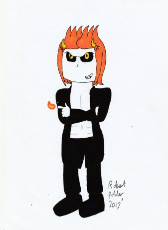 hell_literally's tweet photo. Found some sharpies in my room that I've never used so I decided to use them to draw Damien. 🤣#literallyhell #damien #drawing #robertpoller https://t.co/TMTG6IAS64