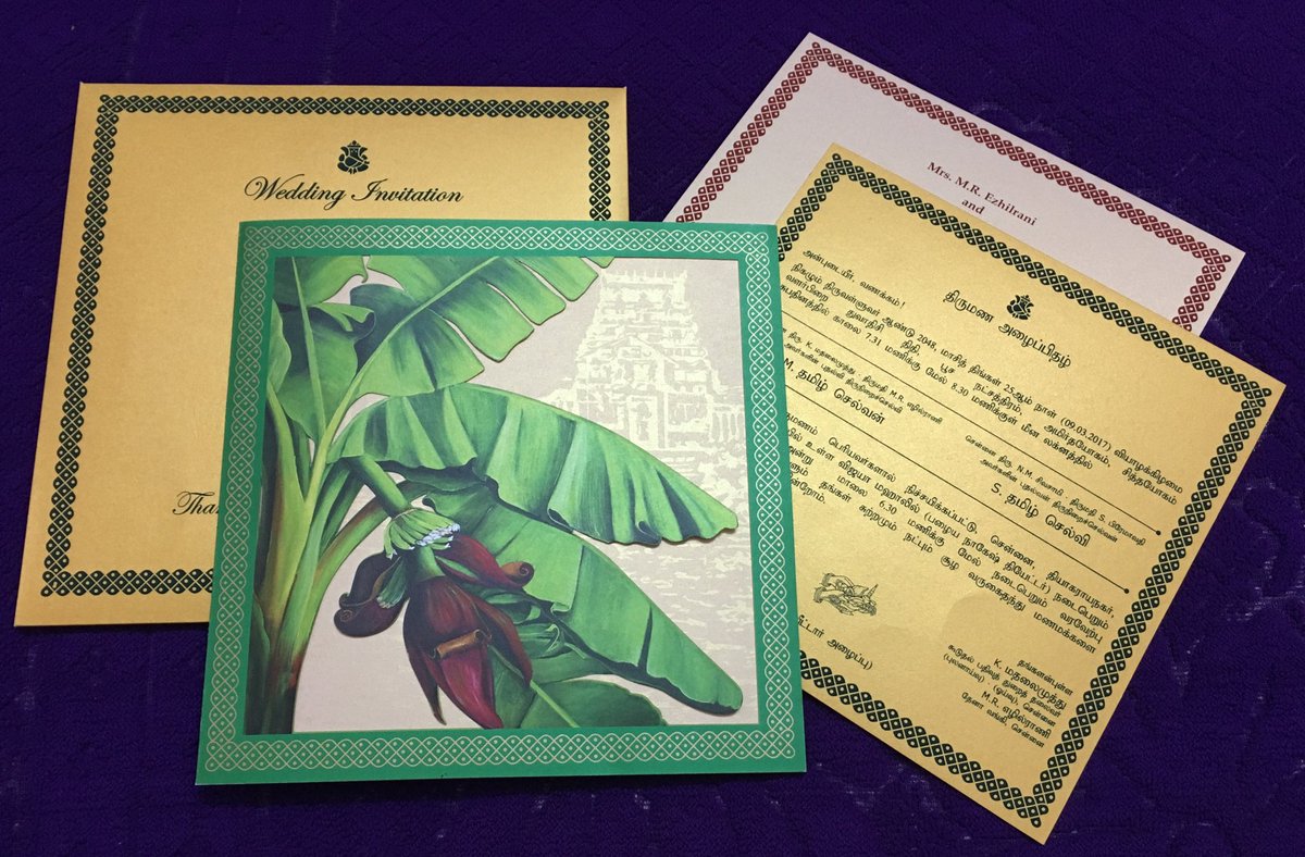 ElroiCards's tweet photo. We Are Making Own Production #SouthIndianTraditional #CustomisedWeddingCards Banana Tree With #LasercutInvitations https://t.co/34zu7SSTod