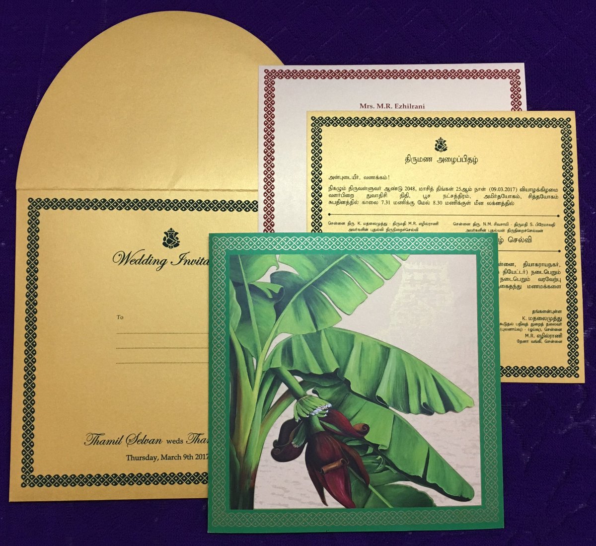 ElroiCards's tweet photo. We Are Making Own Production #SouthIndianTraditional #CustomisedWeddingCards Banana Tree With #LasercutInvitations https://t.co/34zu7SSTod