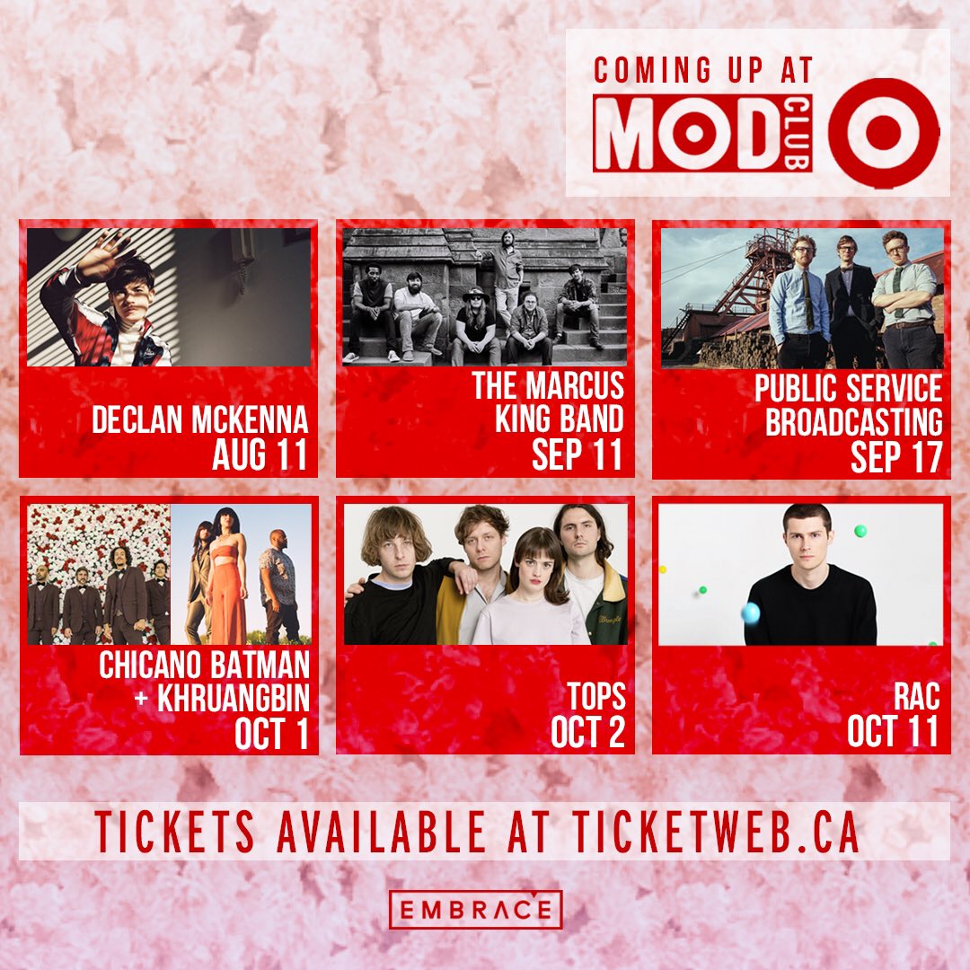modclubtheatre's tweet photo. Check out these awesome upcoming shows! 🙌🏼 Tickets available at @ticketweb! #embracepresents https://t.co/FTdCCJyHK3