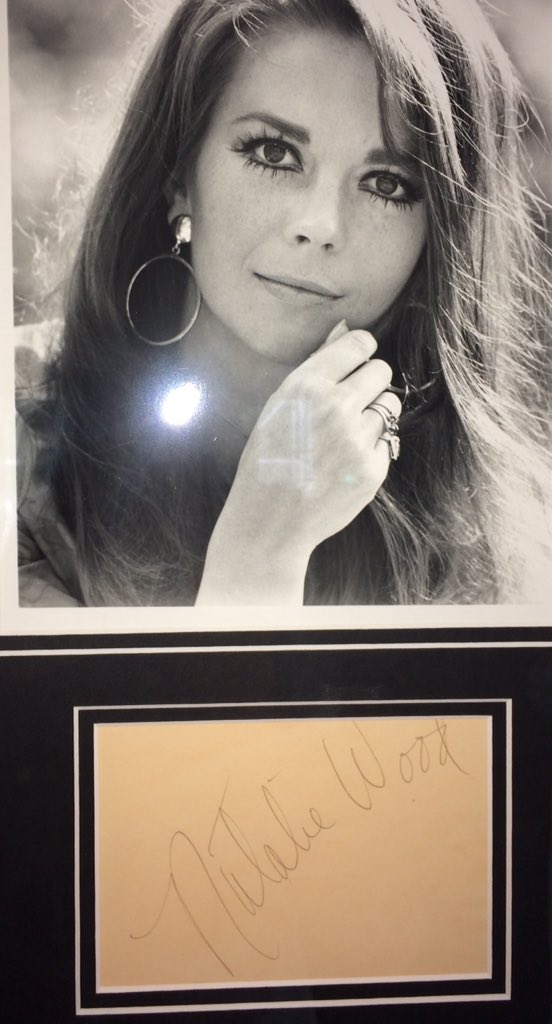  My authentic Natalie Wood autograph, matted and framed. Happy Birthday Natalie        