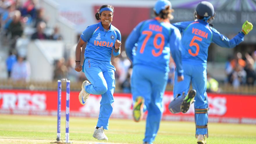 BCCIWomen's tweet photo. India have reached the final of #WWC17. Will take on England on 23rd July at Lords. https://t.co/JKh3Yuhab0