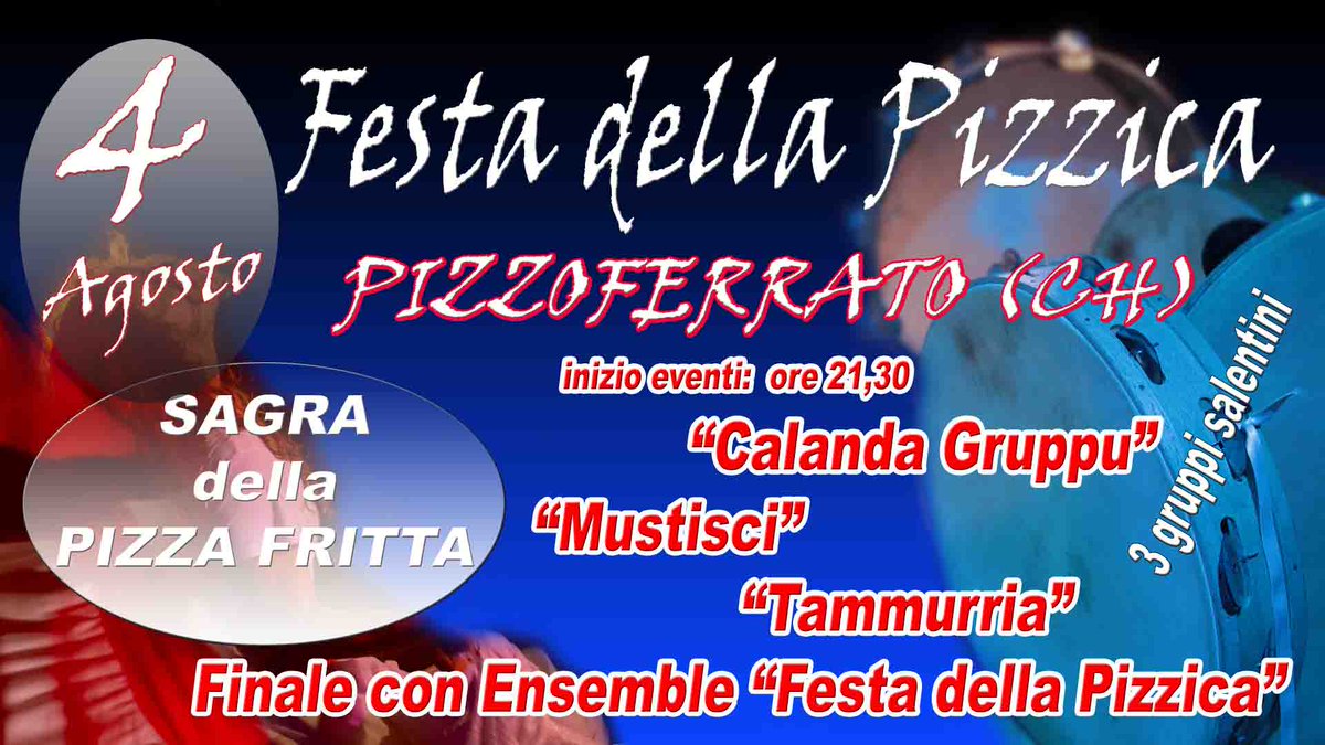 TAMMURRIA's tweet photo. Notte della pizzica a PIZZOFERRATO (CH)#ballataranta https://t.co/lx6JBxeZaI