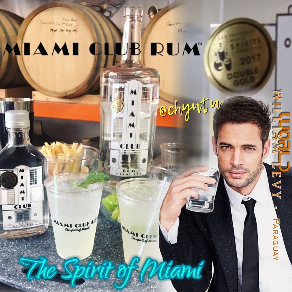 <a href="/willylevy29/">William Levy</a>  : <a href="/miamiclubrum/">@miamiclubrum</a>  It really captures the lifestyle of Miami,the spirit of Miami, what we are. #BestWhiteRum #DoubleGoldMedal