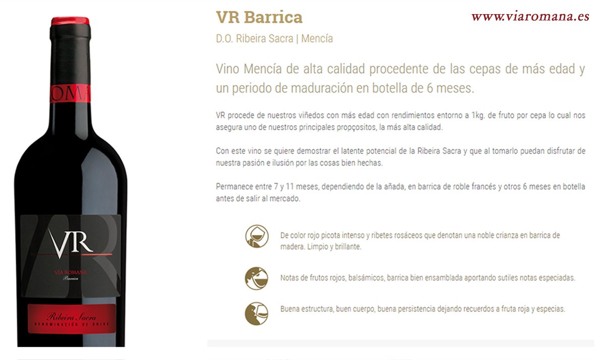 ViaRomana_es's tweet photo. Medalla de oro para nuestro VR barrica 2012 #VíaRomana #RibeiraSacra en el 'Mondial des Vins Extrêmes' del CERVIM 🍷https://t.co/L9Cc9L0eYR https://t.co/xEvmIbTvmQ