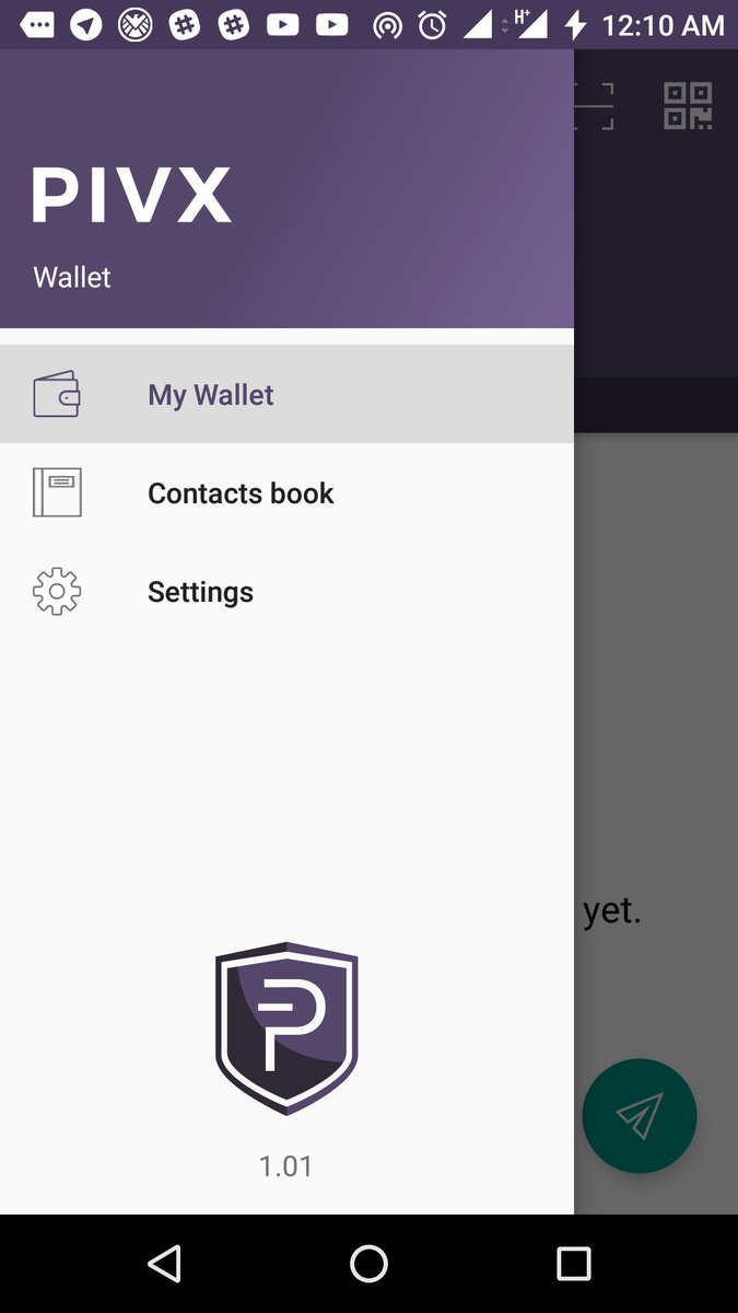 Can't wait for the $PIVX mobile wallet? Here is another image from the Android app for you. Anticipate!!! 🙌 $CRYPTO #privacy