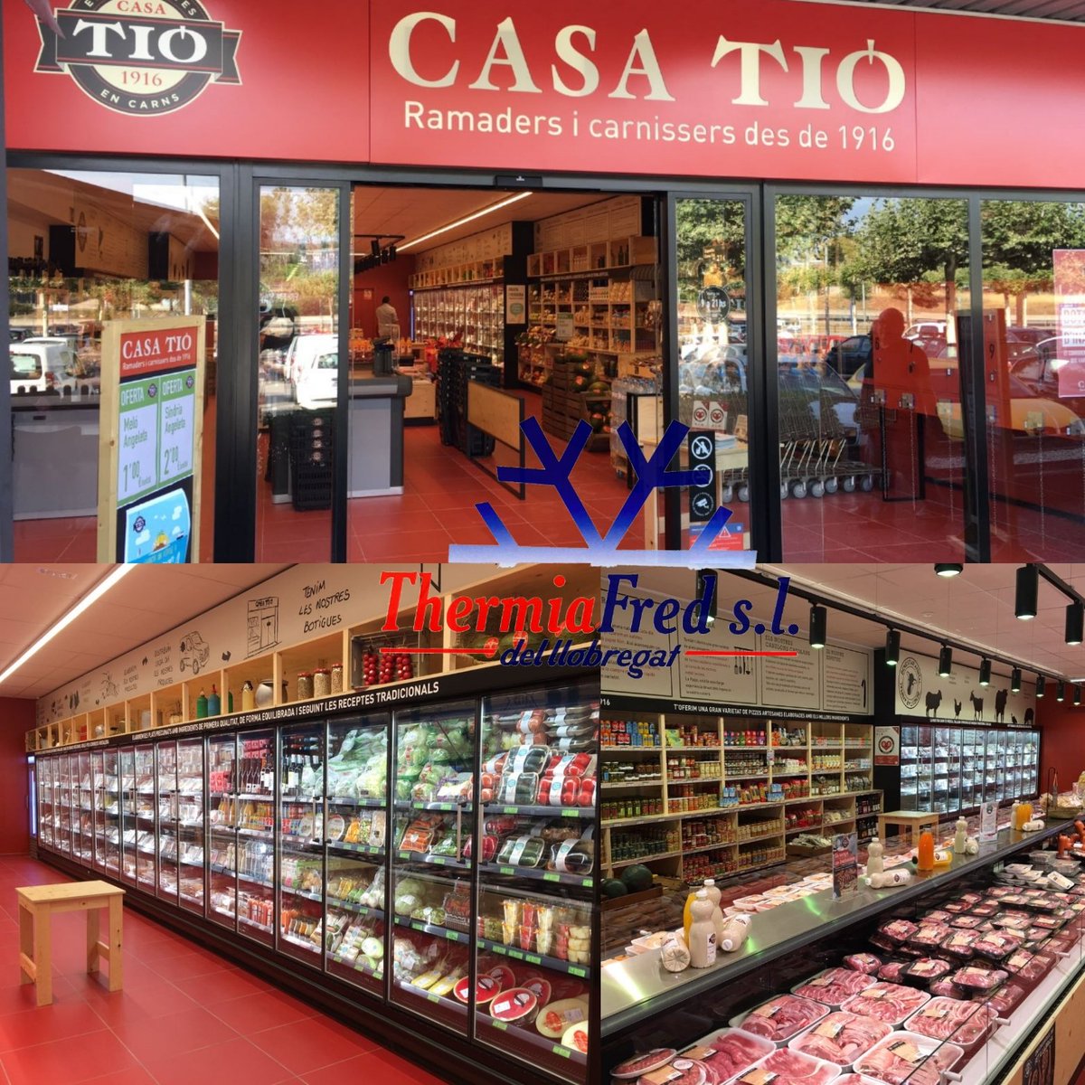 ThermiaFred's tweet photo. Casa Tió obre un nou supermercat, a L'Ametlla. Felicitats Casa Tió pels vostres èxits i gràcies per compartir-ho !    @CASA_TIO #NovaBotiga https://t.co/rB4fY8qCCl