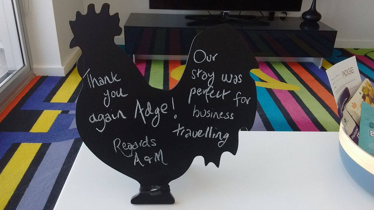 AdgeHotel's tweet photo. Thank you to the Rossi's for this lovely message! It's great to hear our guests had a great stay! #AdgeHotel #daretobedifferent #ChookBoard https://t.co/NpfB6eDwUb