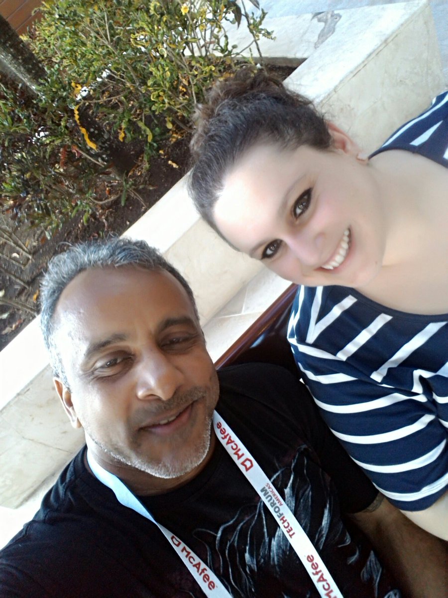 ClaudioSilvaSec's tweet photo. Our friend and guard angel during the @McAfee   Techforum America'17 #lamMP #McAfeeTF17 #McAfee https://t.co/My6lm0nrce