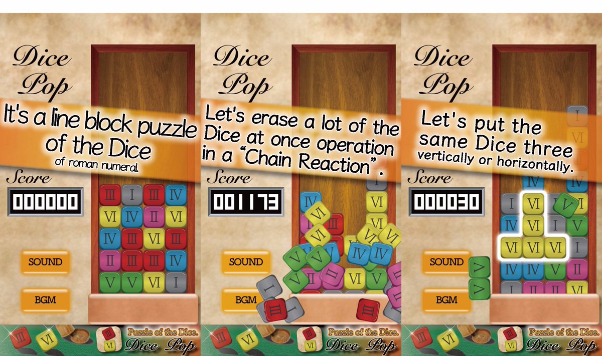 SHIKIBU_Automat's tweet photo. The Dice Pop is #stylish #BlockPuzzle.#BrainTeaser but very simple ops.!
#IndieGame #GameDev #IndieDev #DiceApp #iOS
https://t.co/VaJPNWWBP3 https://t.co/zOe3X4Ho5w