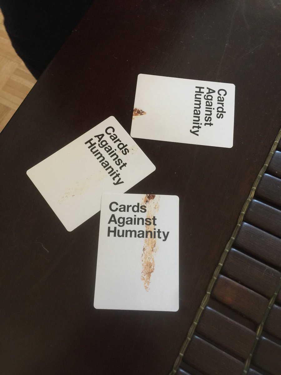 monikad_'s tweet photo. @CAH  this is gross, I just opened the deck and found dry blood. https://t.co/akMB5doU6E
