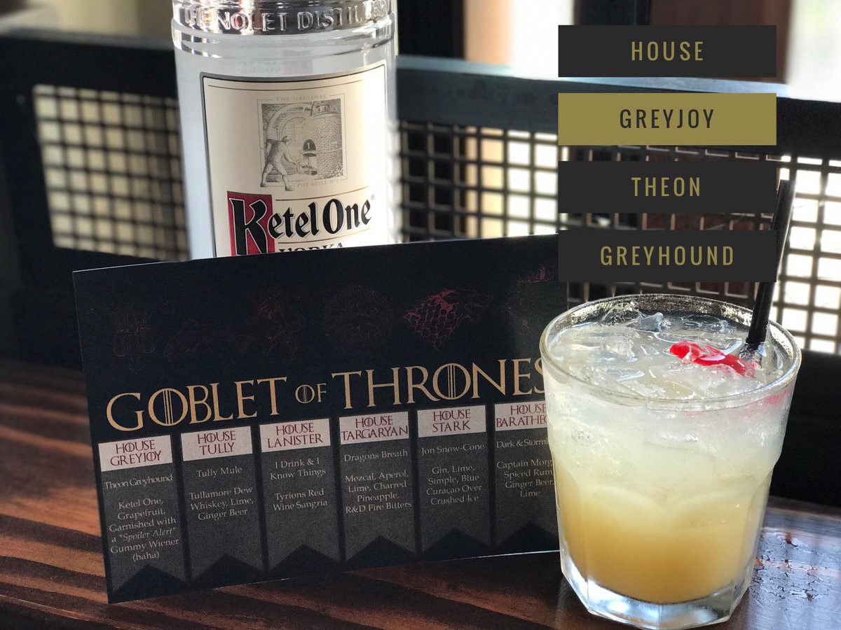 QuadAleHouse's tweet photo. House GREYJOY @GameOfThrones cocktail for @Comic_Con #SDCC2017 @QuadAleHouse https://t.co/y07WDnLY2n