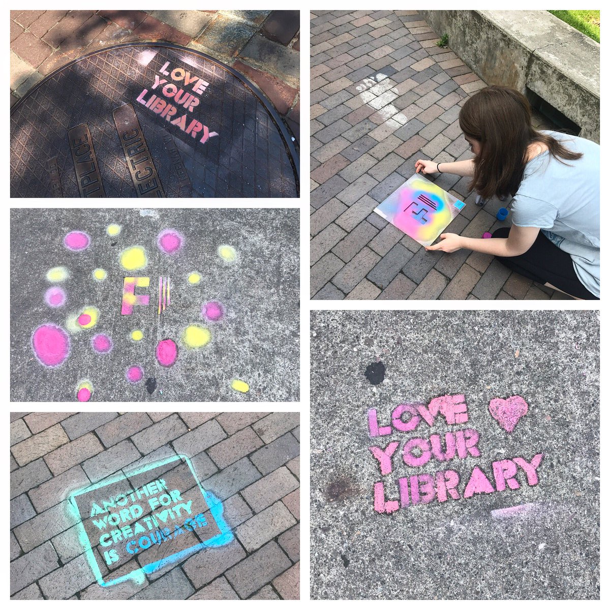FFLteenspace's tweet photo. Today was pretty awesome. #spraychalk #btv #fflmegamix #loveyourlibrary https://t.co/0B3S5CEufs