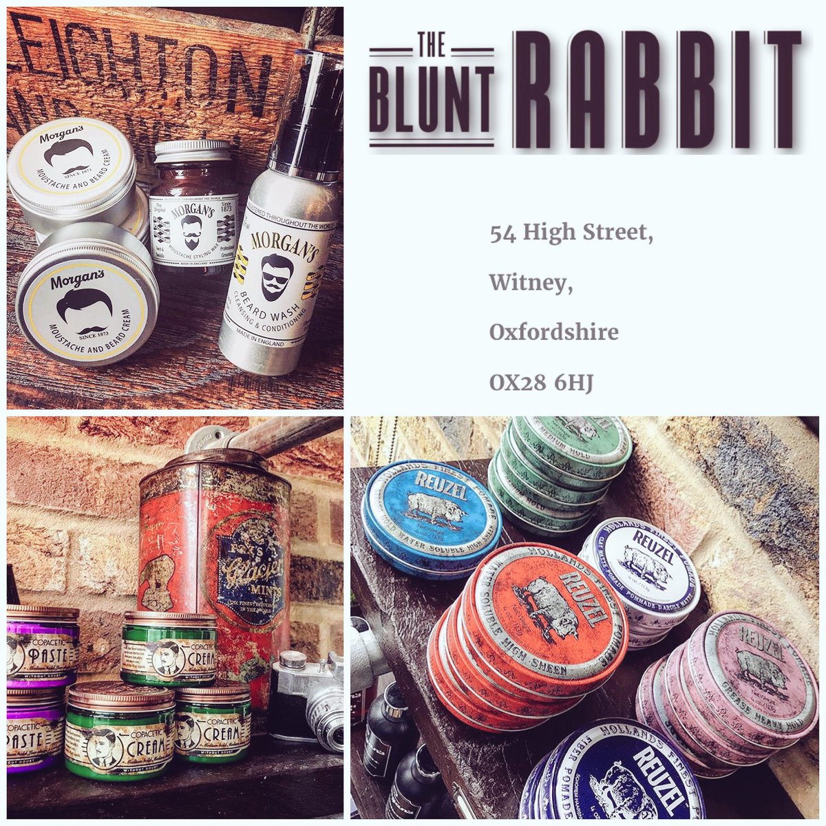 Great products available at #TheBluntRabbit #witney #barbers #morgans #reuzel #giftideas #barbershop #barberswitney